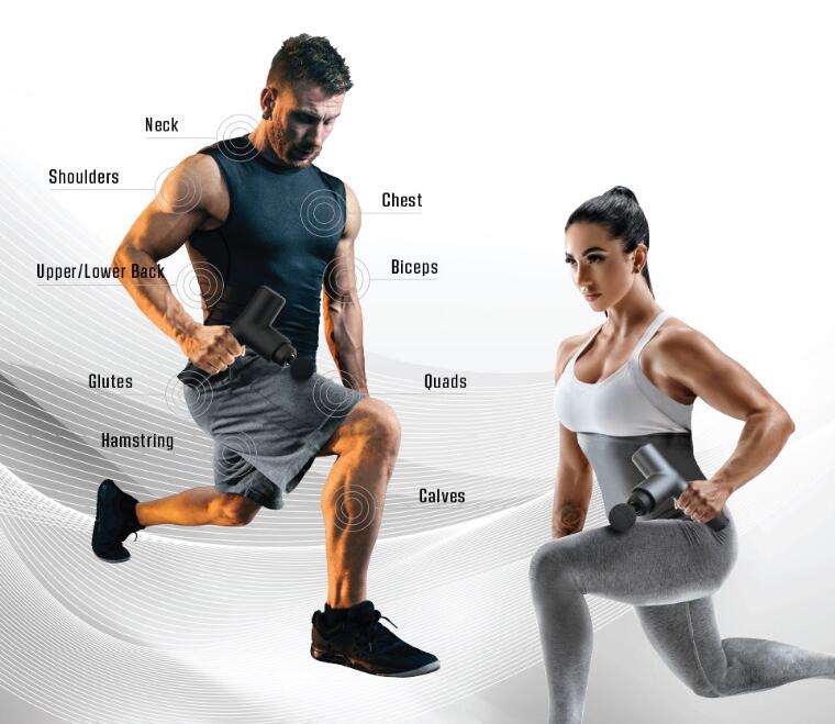 Electric massage gun fascia gun with hot and cold therapy fitness exercise muscle relaxation instrument - V.I.P Digital Presence