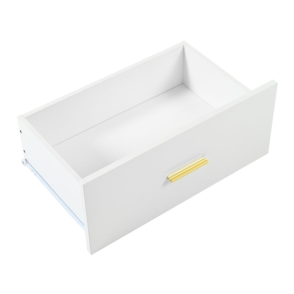 Modern White 9-Drawer Dresser for Bedroom - Ample Storage Wide Chest of Drawers, Sturdy & Safe - V.I.P Digital Presence