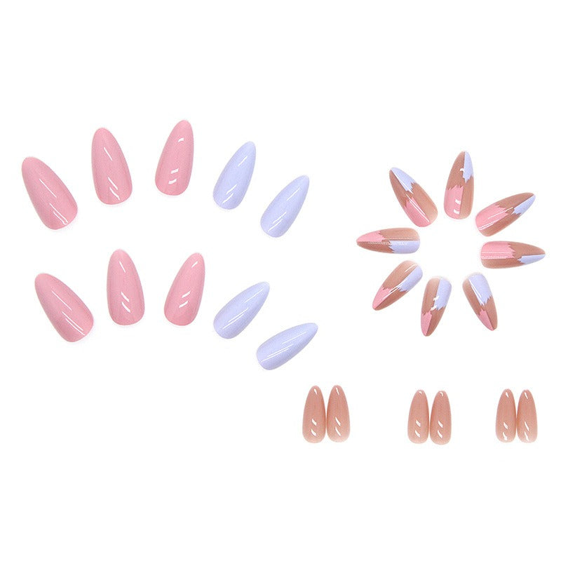 Finished manicure patches, wearable nails, drop-shaped manicure patches, contrasting color combinations - V.I.P Digital Presence