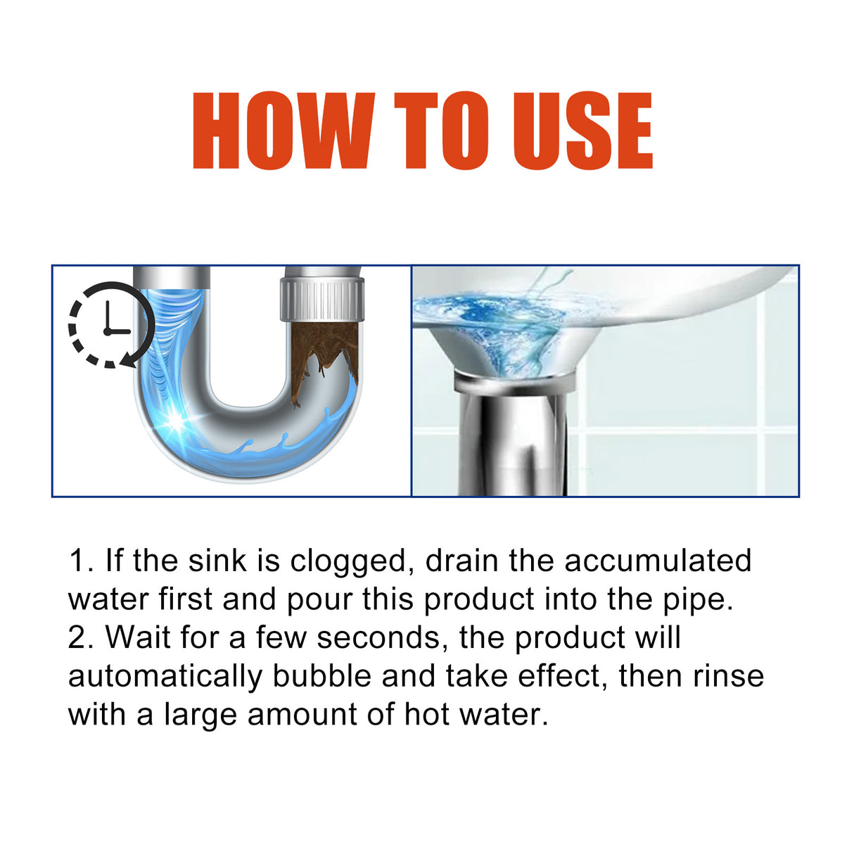 Pipe Dredge Agent, Dissolves The Toilet Toilet Floor Drain Kitchen Sewer Powder Oil Blockage Deodorization - V.I.P Digital Presence
