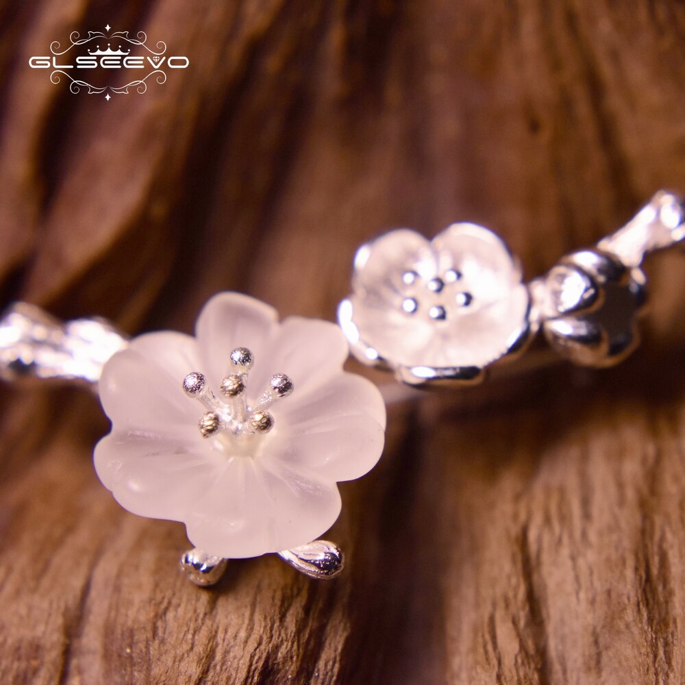 GLSEEVO 925 Sterling Silver Wedding Crystal Flower Brooch High Quality For Women Tree Brooches Mujer Handmade Jewelry - V.I.P Digital Presence