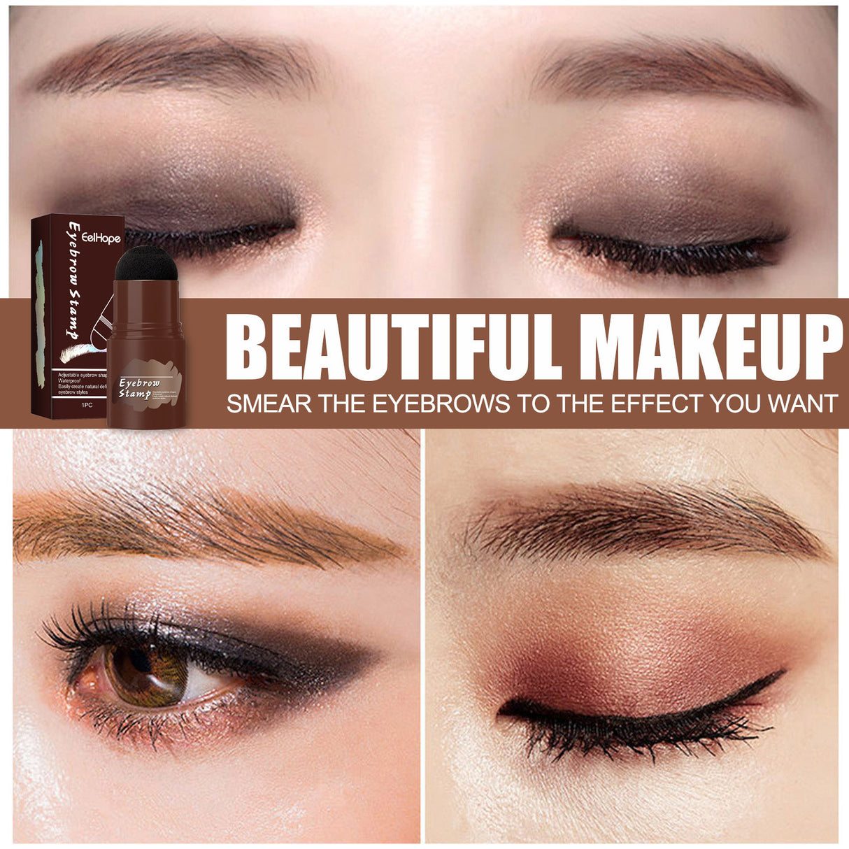 Brow Print Set Quick Brow Makeup Lazy Hairline Powder Repair Natural Waterproof Contouring Shadow - V.I.P Digital Presence