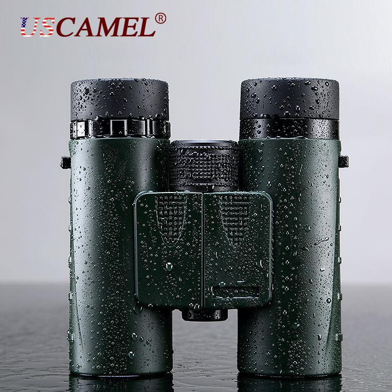 Military HD Compact Binoculars 8x32 Optics Telescope Zoom Powerful Vision Objective Lens Army Green for Hunting Sport USCAMEL