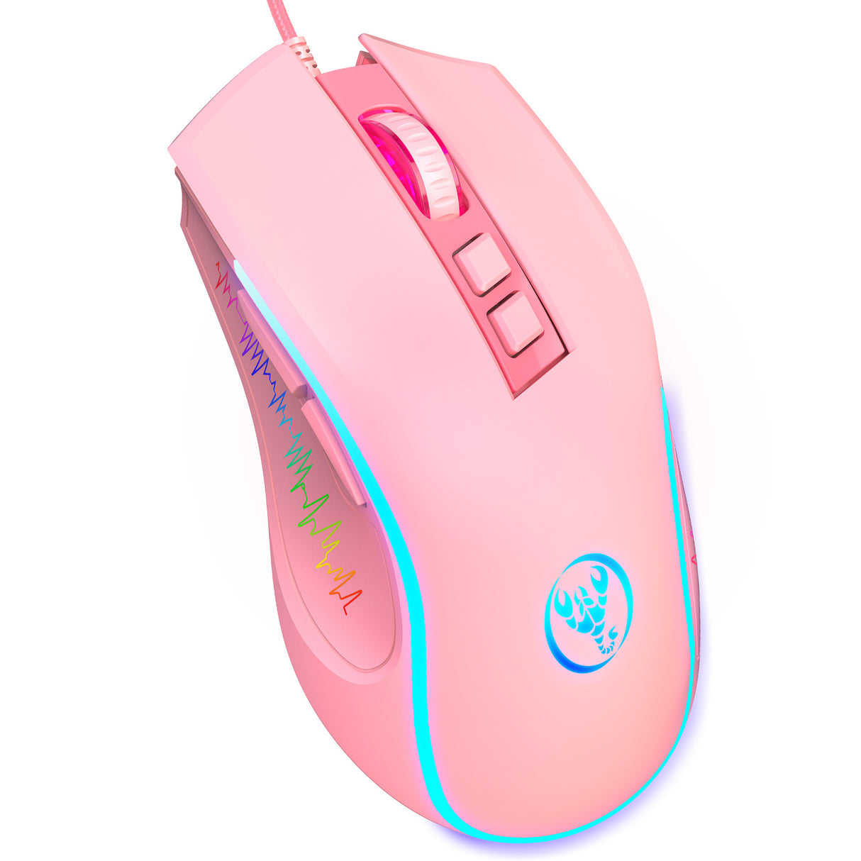 X100 wired gaming mouse with colorful glowing e-sports office mouse adjustable 3600dpi - V.I.P Digital Presence