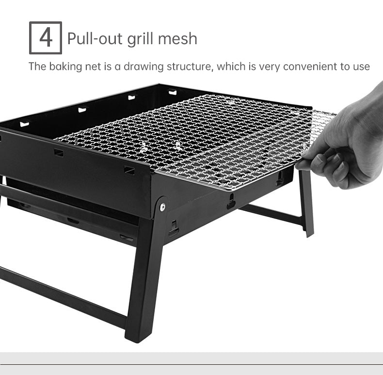 Barbecue Large Outdoor Barbecue Portable Charcoal Grill BBQ Barbecue Folding Barbecue Grill - V.I.P Digital Presence