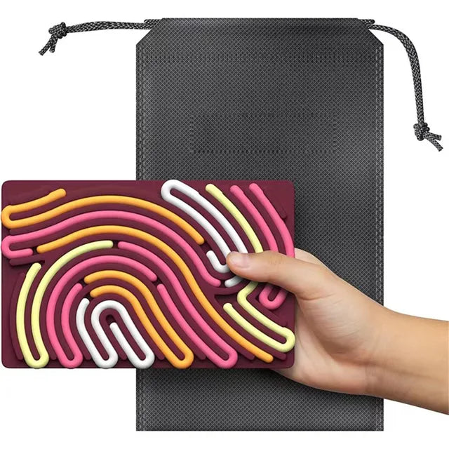 Sensory Activity Board, Silicone Calm Down Toy, Stress, Silent, Mindfulness For Kids 3+ Anxiety Relief, Sensory Board - V.I.P Digital Presence