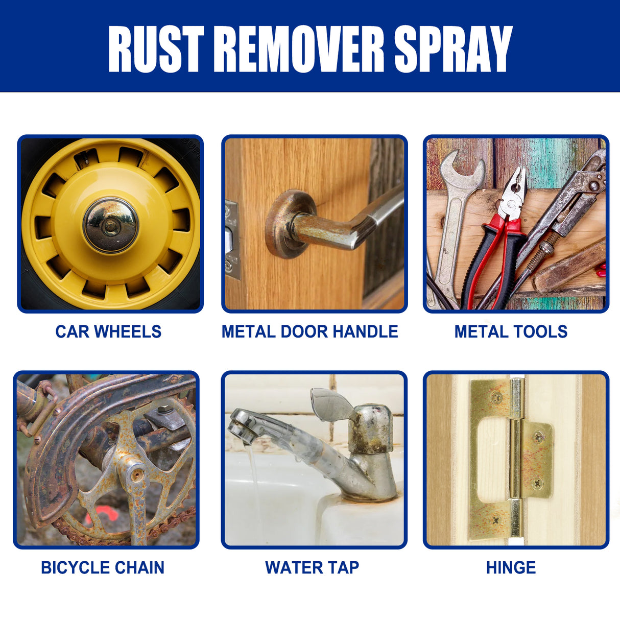 Rust Remover Spray, Car Wheel Reconditioning Rust Removal Paint Polishing Cleaning Decontamination Spray - V.I.P Digital Presence