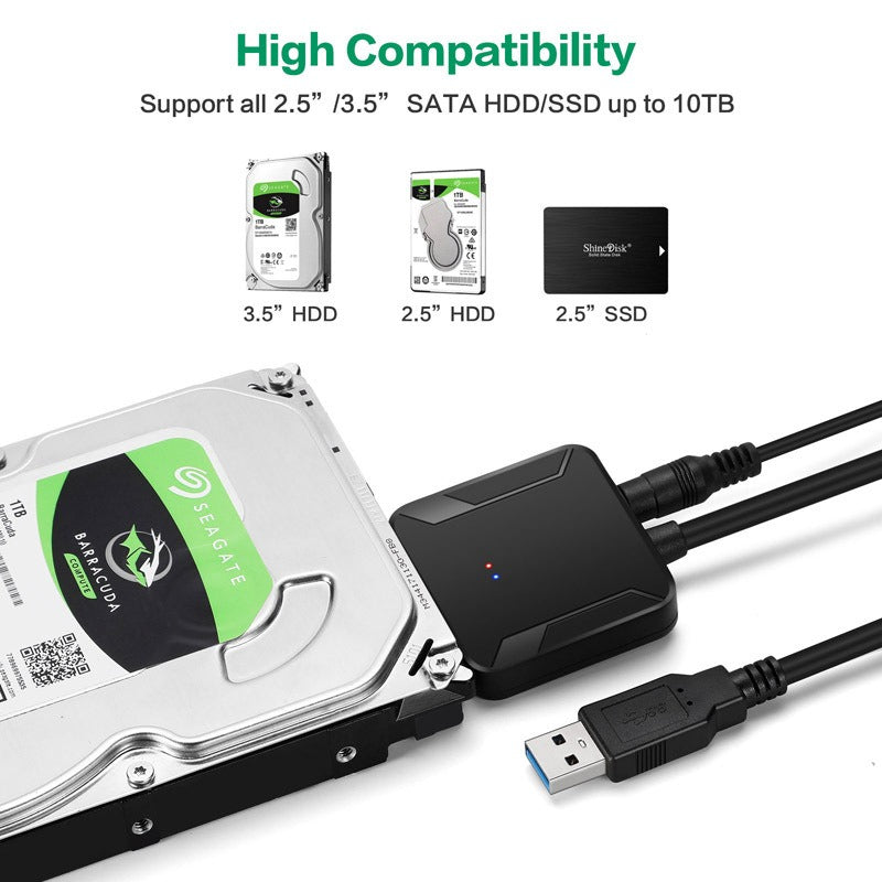 USB 3.0 Easy Drive Cable SATA to USB 3.0 Cable 2.5-inch/3.5-inch Hard Disk Adapter Cable - V.I.P Digital Presence
