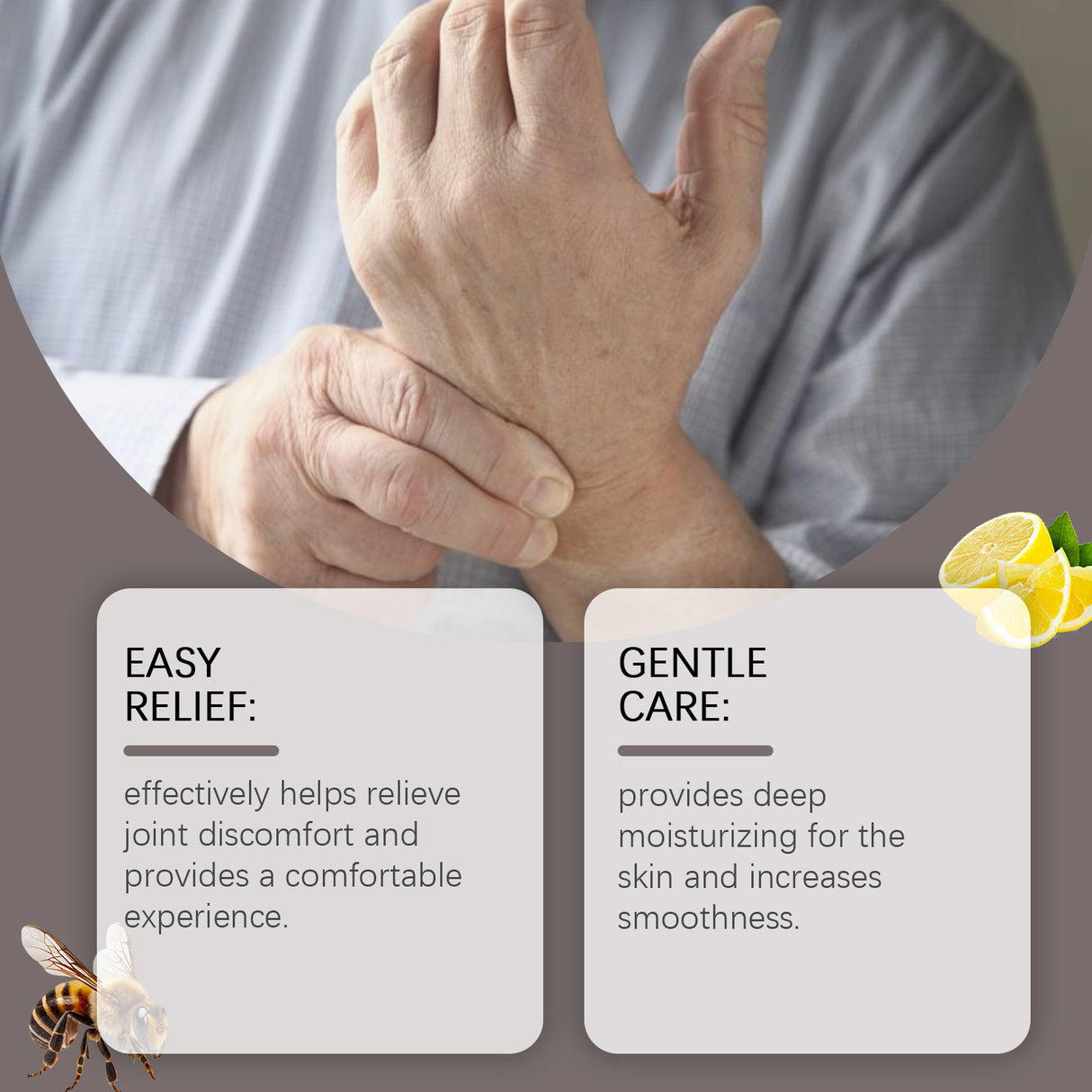 Bee Venom Joint Care Cream Daily Relief Body Joint Muscle Discomfort With Topical Massage Treatment Cream - V.I.P Digital Presence