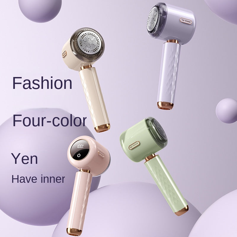 Fuzz Trimmer with Digital Display for Home Use, Rechargeable Sweater Defuzzer and Hair Remover 2-in-1 - V.I.P Digital Presence