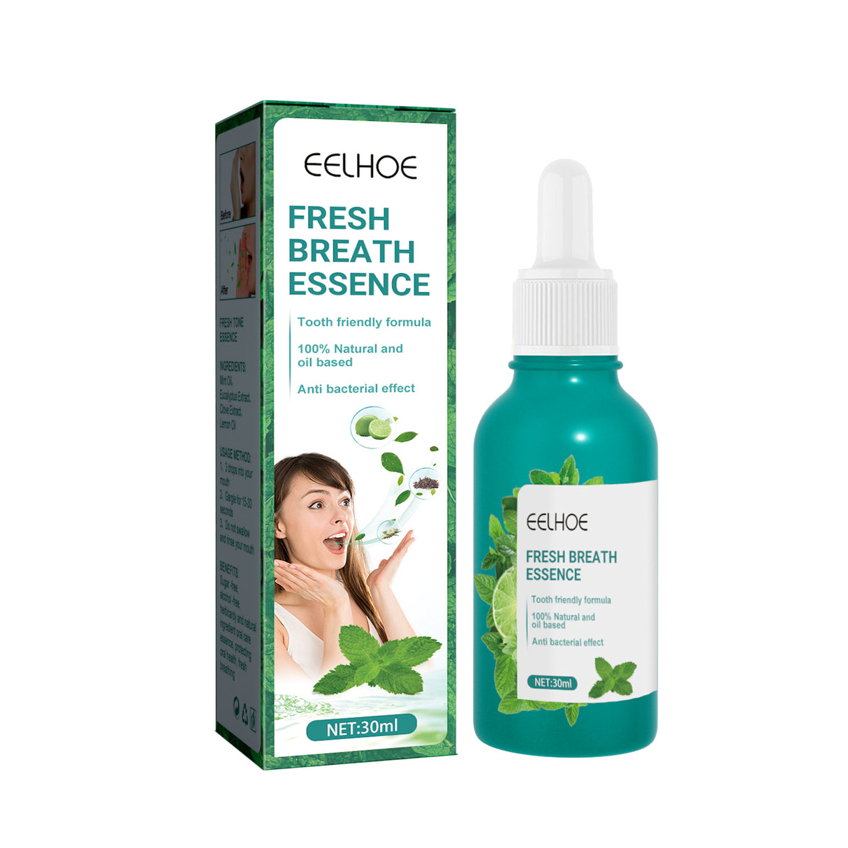 Fresh Breath Essence, Cleans Bad Breath And Leaves Fresh Breath Mint Scent Essence - V.I.P Digital Presence