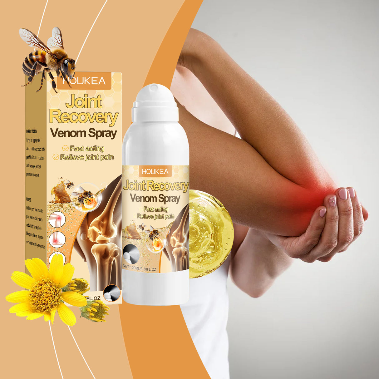 Joint Care Spray Body Shoulder Leg Joint Comfort Massage Daily Body Care Spray - V.I.P Digital Presence