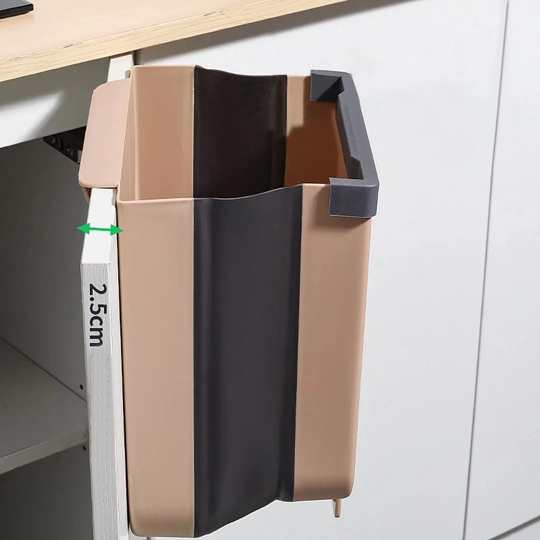 Kitchen Trash Can Portable Foldable Large Car Waste Bin For Bathroom Kitchen Cabinet Door Wall-mounted Kitchen Storage Boxes - V.I.P Digital Presence