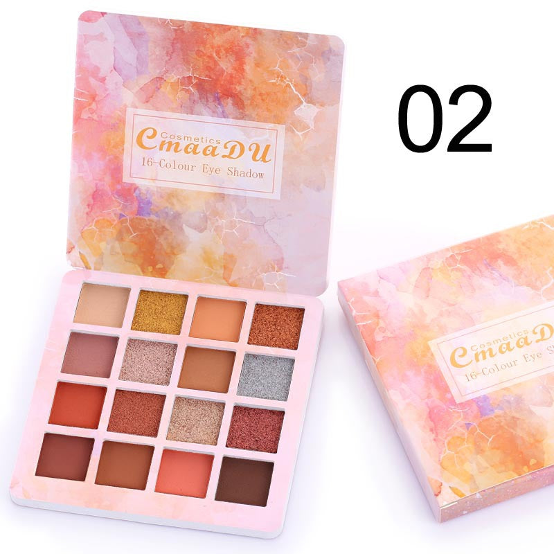 CmaaDu 16 Shades of Shiny Eyeshadow Makeup Matte and Metallic Waterproof Glitter - V.I.P Digital Presence