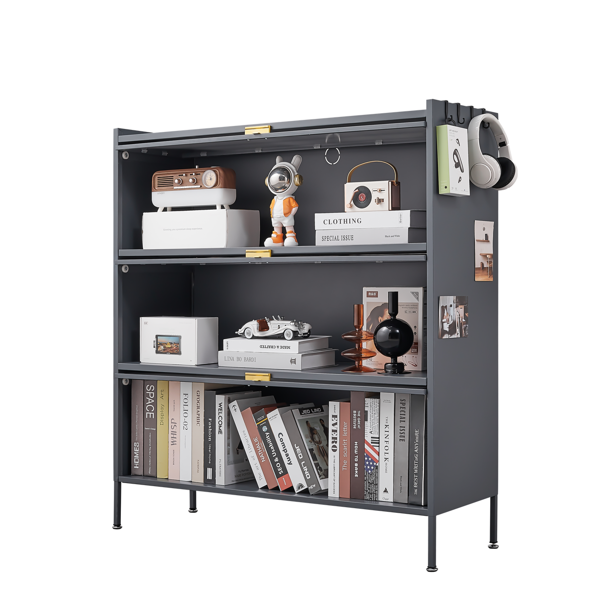 3 Tier Pantry Storage Cabinet Baker Racks for Kitchen with Storage Kitchen Pantry Storage Cabinet Microwave Rack Storage Rack - V.I.P Digital Presence