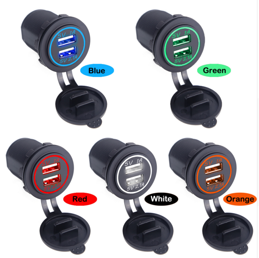 Universal Car Charger USB Vehicle DC12V-32V Waterproof Dual USB Charger 2 Port Power Socket 5V 2.1A/1A car-charger - V.I.P Digital Presence