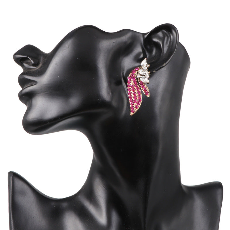 Alloy Glass Stone Stud Earrings - V.I.P Digital Presence