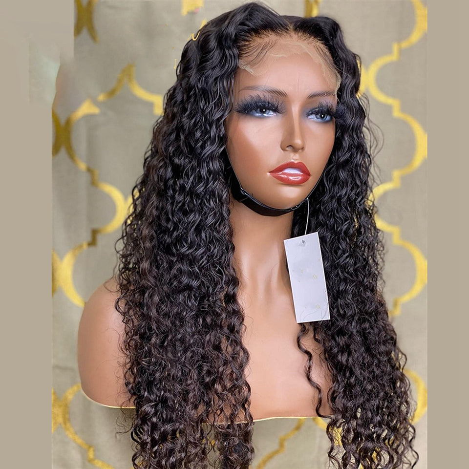 Wig Ladies Chemical Fiber Front Lace Curly High Temperature Silk Wig Headgear - V.I.P Digital Presence