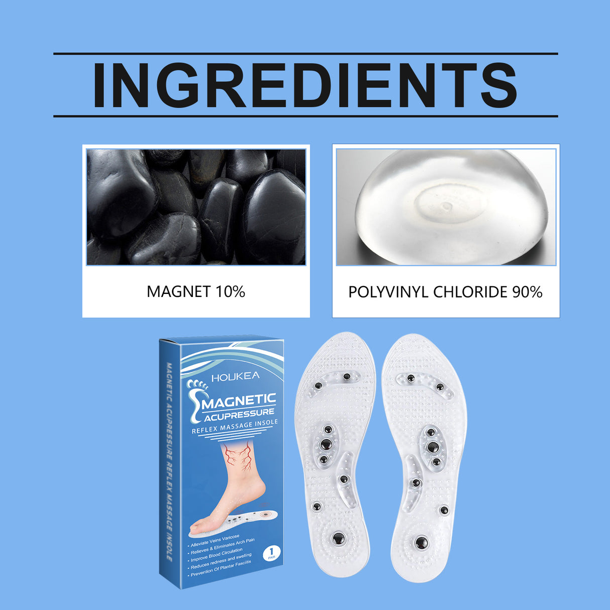 Comfortable Massage Insoles Leg Repair Raised Invisible Support Durable Lightweight Massage Insoles - V.I.P Digital Presence