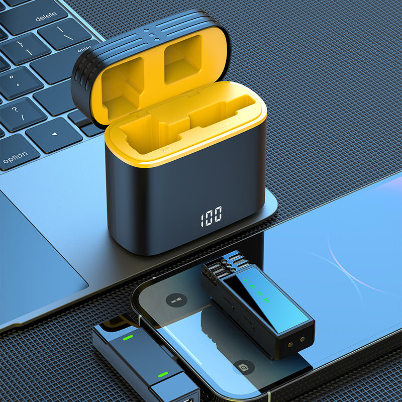 J68 One to One Wireless Collar Microphone Live Video Clear Reception Wireless Mini Microphone - V.I.P Digital Presence