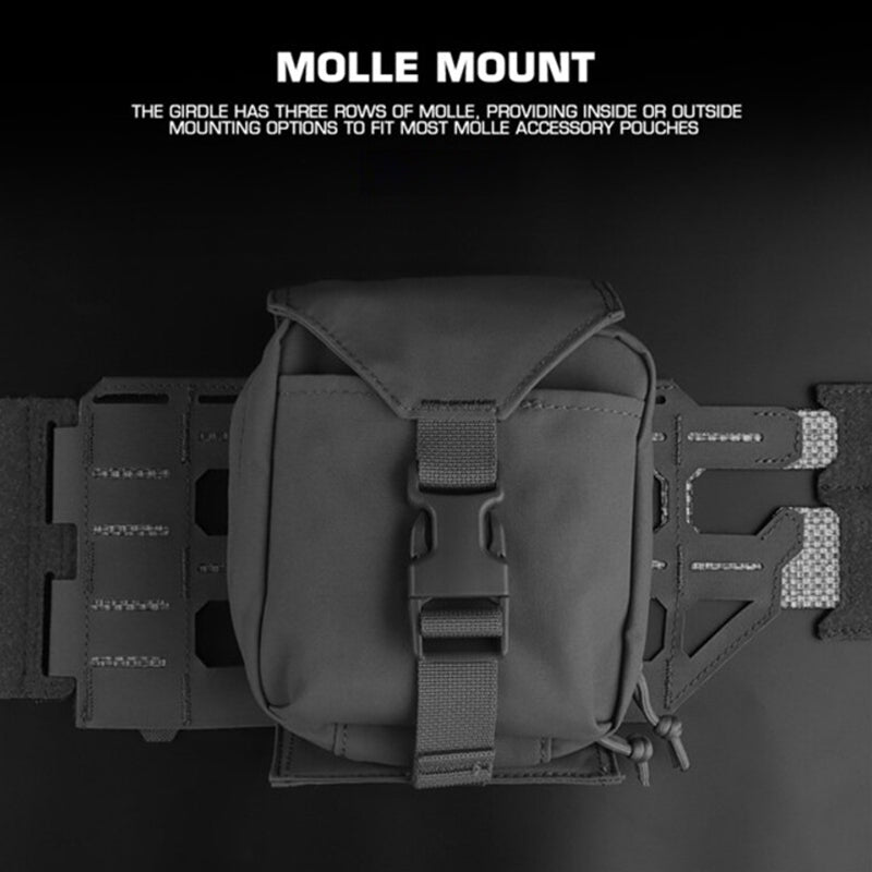 KZ Hunting Vest - Plate Carrier in Low Profile MOLLE, Quick Release, K Zero Style with Belt for Airsoft. - V.I.P Digital Presence
