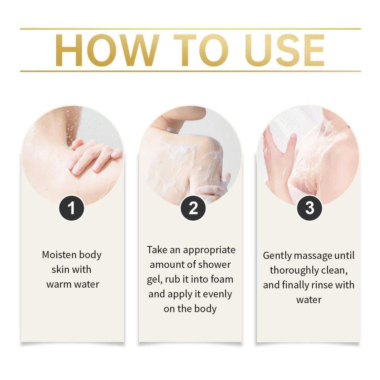 Gold Collagen Shower Gel Fresh, Clean, Moisturizing, Moisturizing And Nourishing Shower Gel