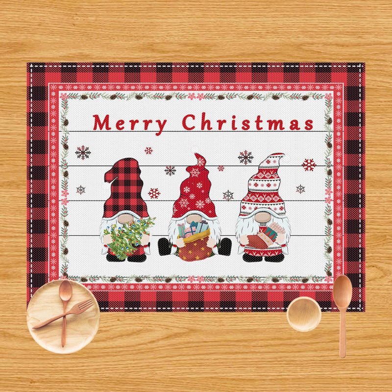 New Christmas dining mat table decoration anti fouling and heat-insulating Western style mat - V.I.P Digital Presence