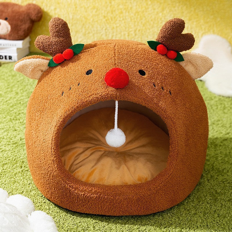 Toast bread pet cat bed open semi closed autumn and winter warm cat bed dog bed cat bed - V.I.P Digital Presence
