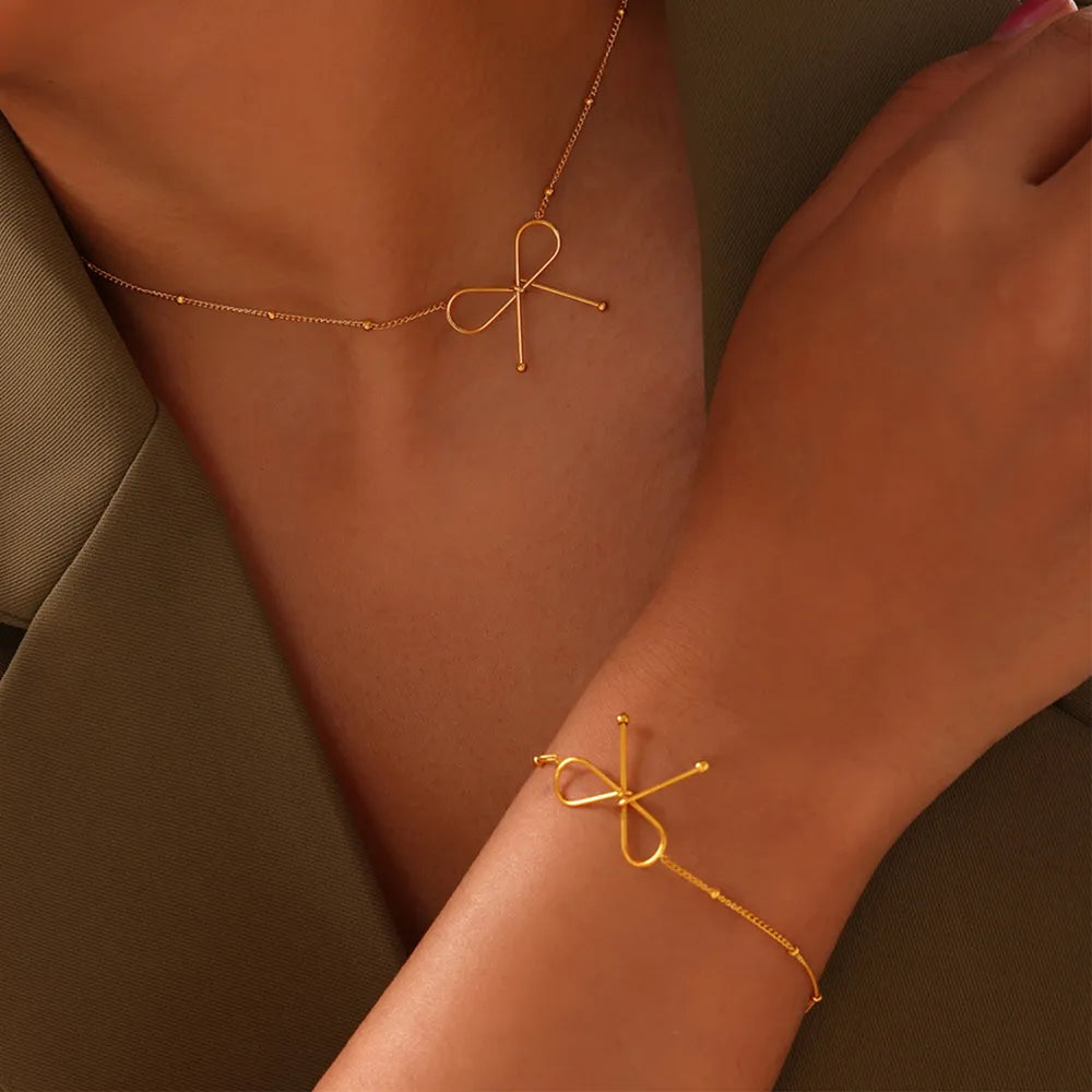 Titanium Steel Bow Bracelet - V.I.P Digital Presence