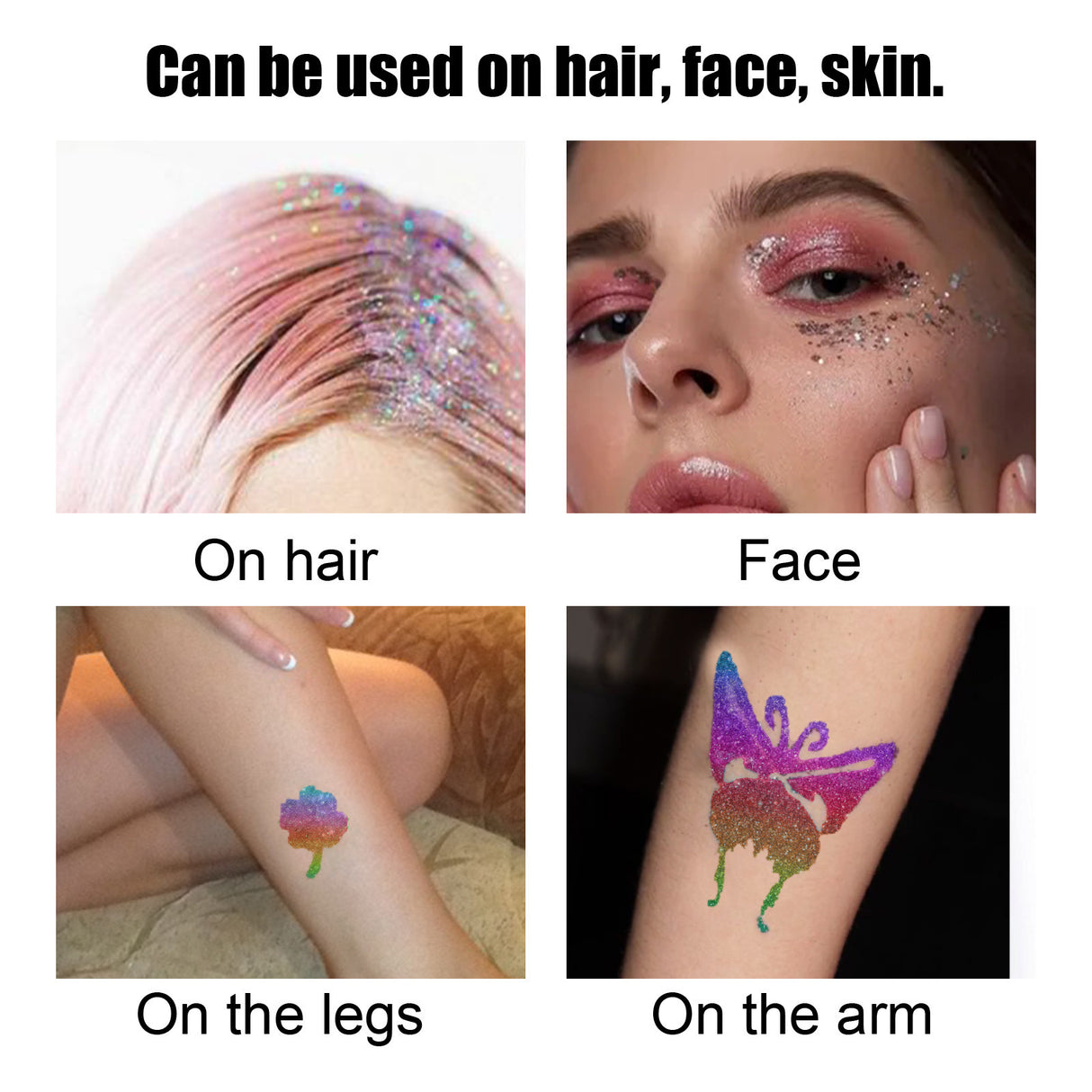 Flash Tattoo Skin Glue Painting Eye Makeup Glitter Glitter Face Body Skin Tattoo Glue - V.I.P Digital Presence