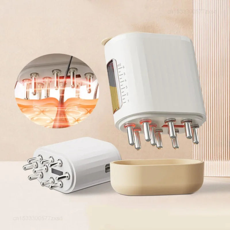 Youpin Hipee Scalp Applicator Infrared Light Vibration Massage Scalp Liquid Comb Essential Oil Liquid Guiding Massager Comb Hair - V.I.P Digital Presence