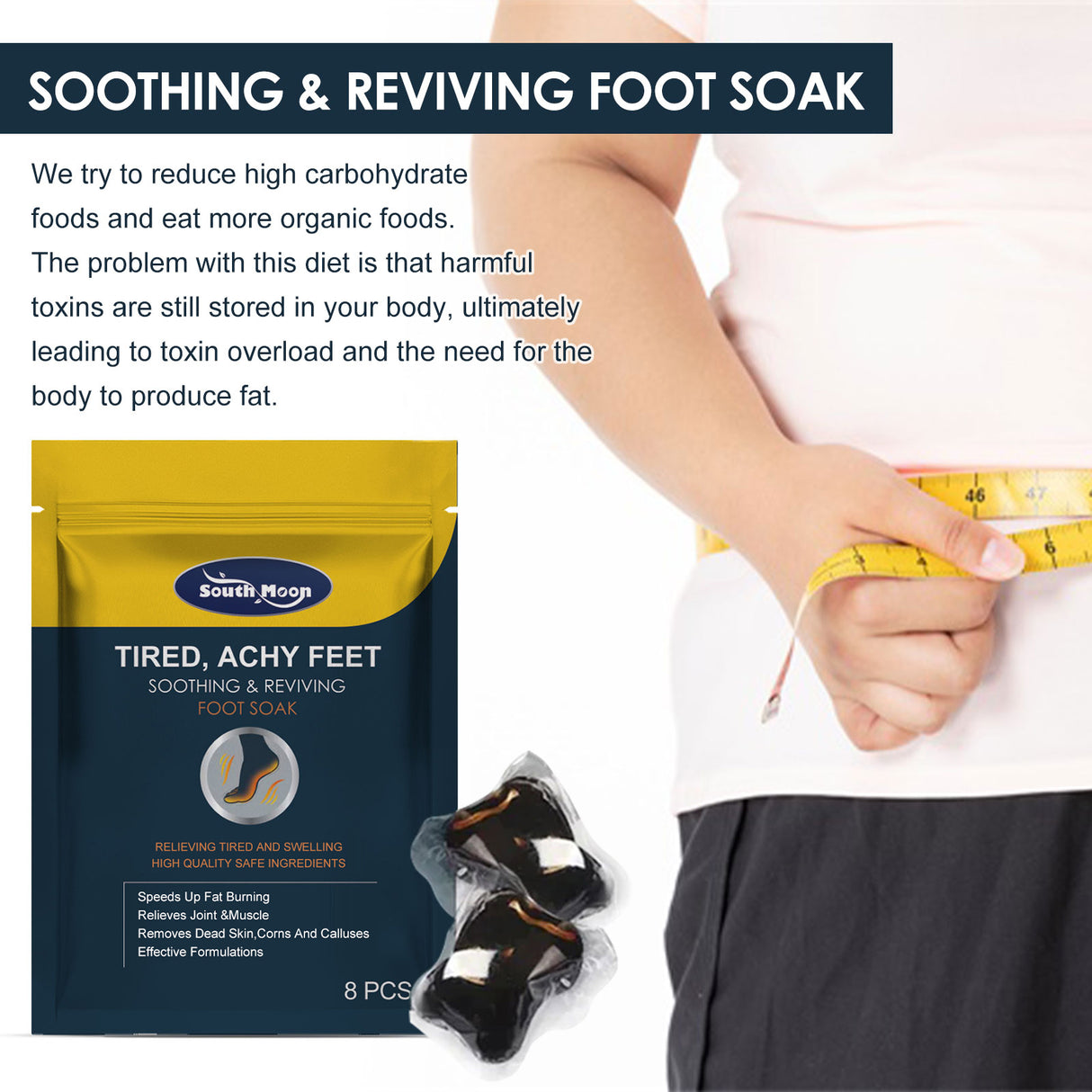 Soothing & Reviving Foot Soak, Slimming Body Sculpting Relieves Venous Joint Pain Body Care Foot Bath Gel - V.I.P Digital Presence