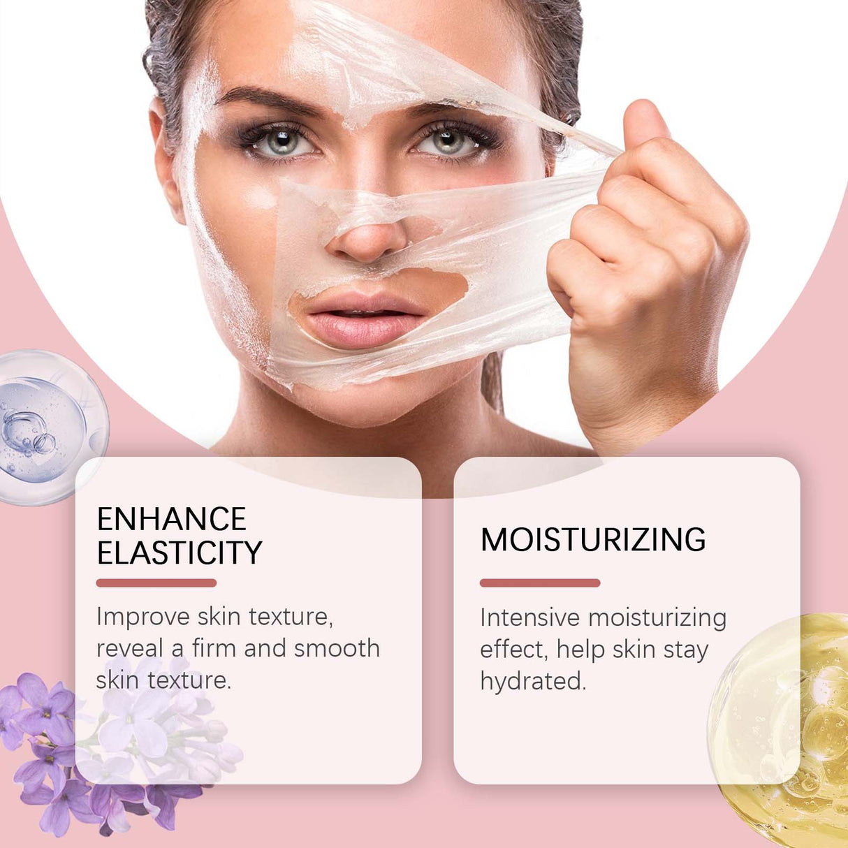 Collagen Tear Mask gently hydrates and moisturizes the skin