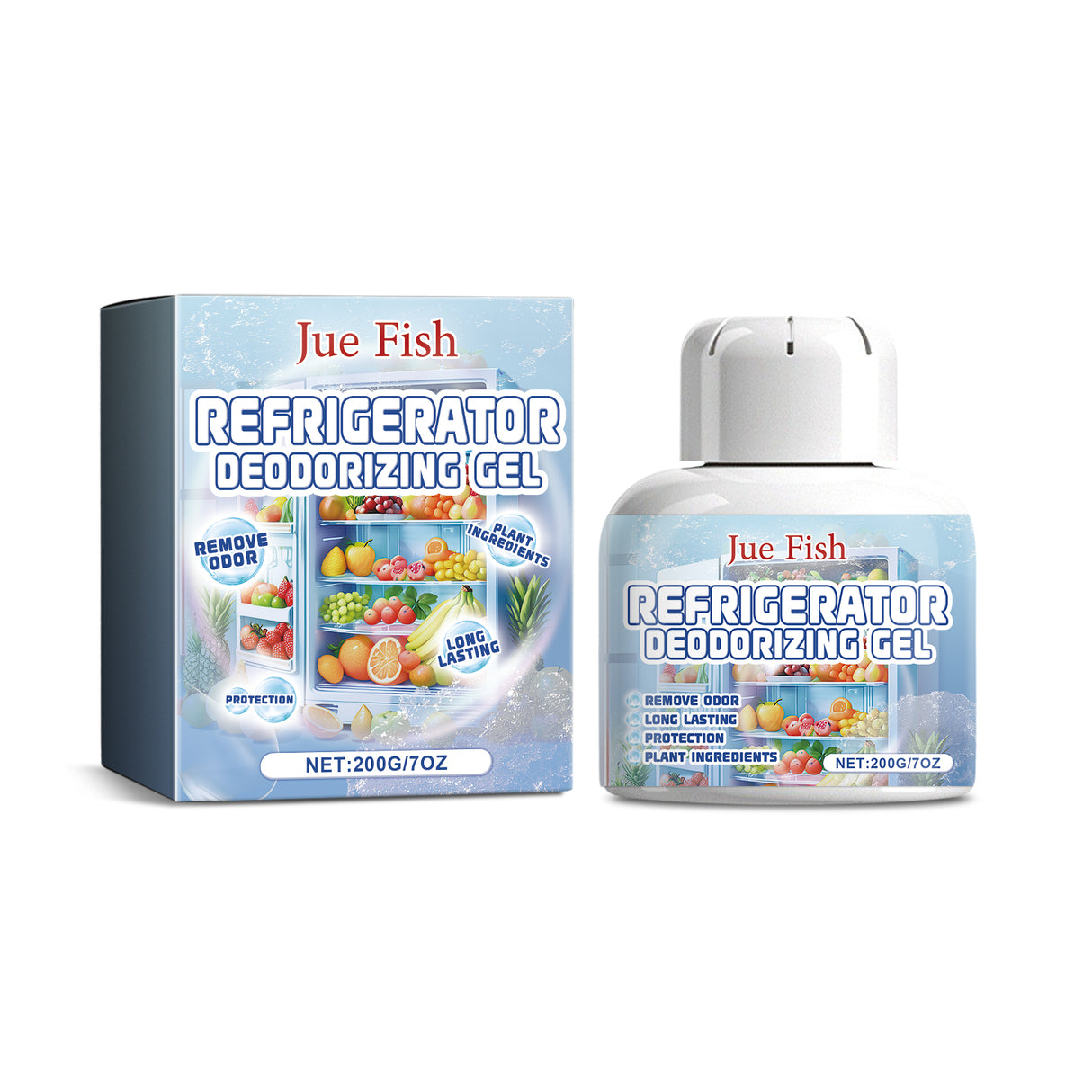 Refrigerator Deodorizer Purifying Gel, Indoor Refrigerator Deodorization Purification Fresh-Keeping Anti-Channeling Clean Odor - V.I.P Digital Presence