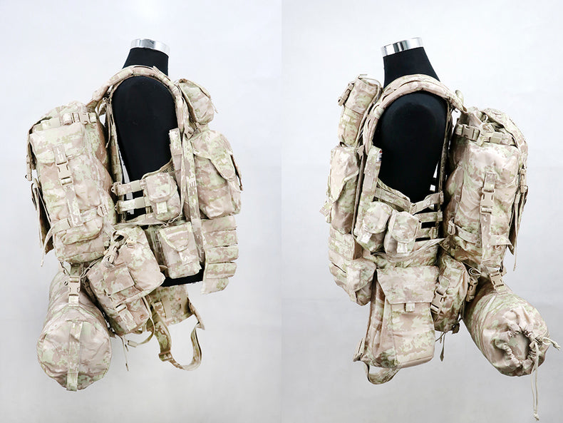 Cold War direct-purchased Russian military-issued 3rd-gen 6sh117 desert KSOR digital camo tactical vest - V.I.P Digital Presence