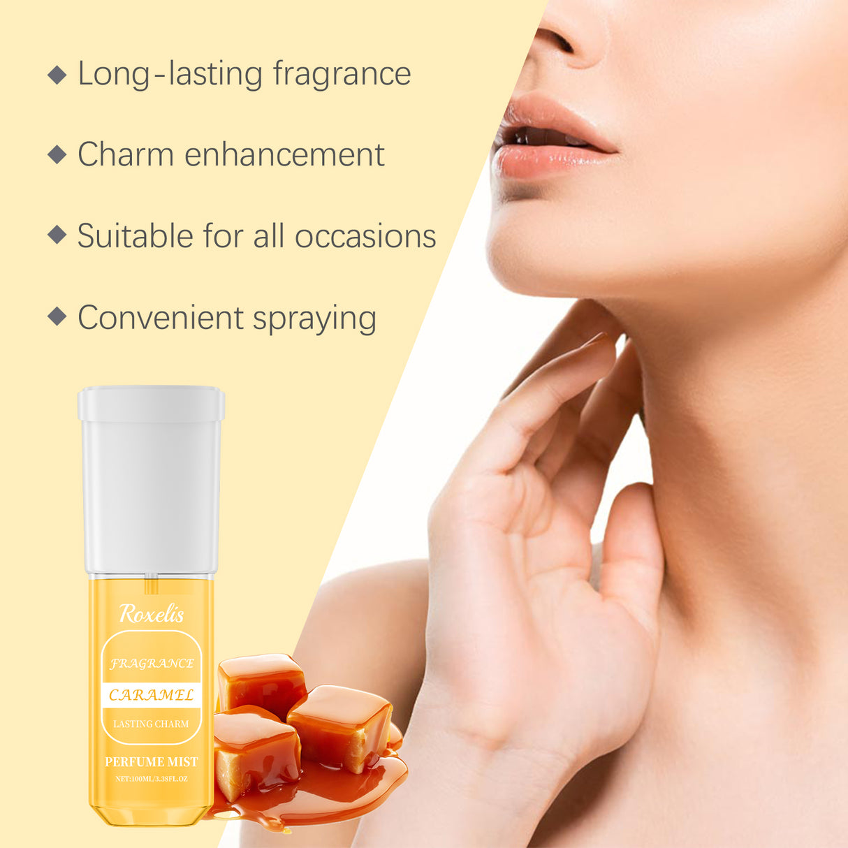 Caramel Perfume Spray Fresh Natural Fragrance Charm Lasting Fragrance Niche Fragrance Dating Atmosphere Perfume - V.I.P Digital Presence