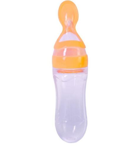 Newborn Baby Silicone Squeezing Feeding Bottle - V.I.P Digital Presence