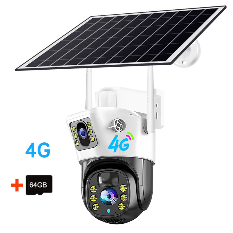 V380PRO 4G Solar Camera 4MP Dual Lens Home Security Camera With Solar Panel - V.I.P Digital Presence