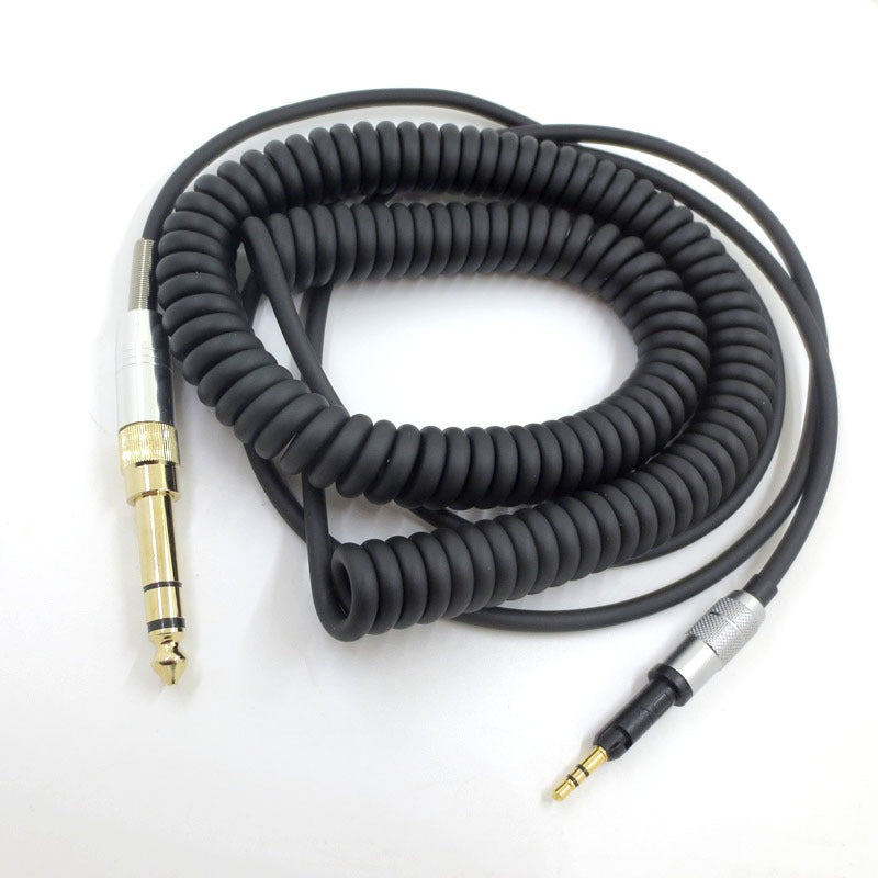 Suitable for Senhai HD6DJ HD8 HD7 HD598 head mounted headphone cable 6.35mm plug spring headphone cable - V.I.P Digital Presence
