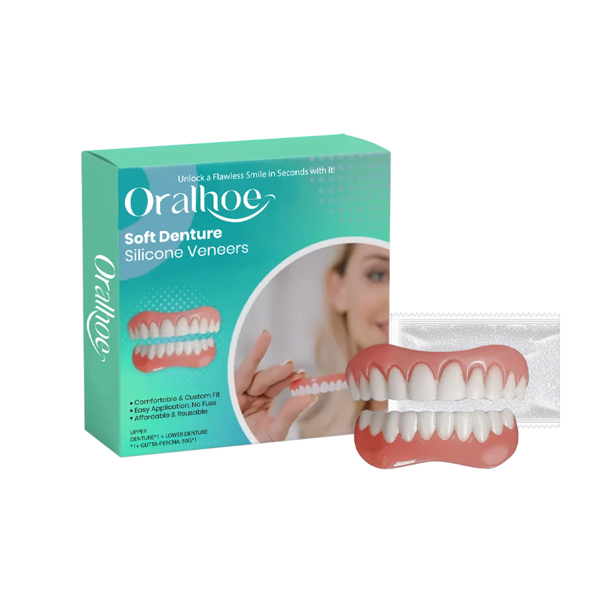 Denture Modification Braces Dental Cosmetic Sets Enhance Smile Appearance Comfortable Material Dentures - V.I.P Digital Presence