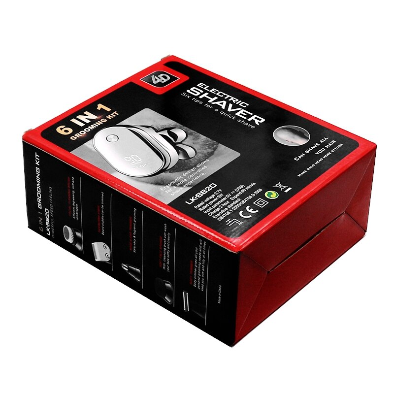 6in1 grooming kits electric shaver facial body electric razor for men beard wet dry rotary shaving machine bald rechargeable kit - V.I.P Digital Presence