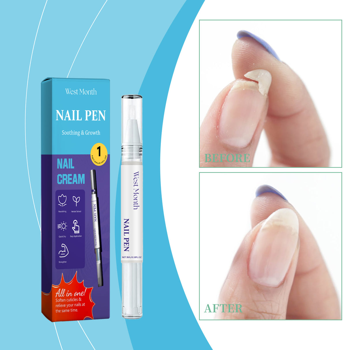 Nail Repair Solution, Daily Repair And Repair Of Damaged Nails Mild Nail Polish Care Solution - V.I.P Digital Presence