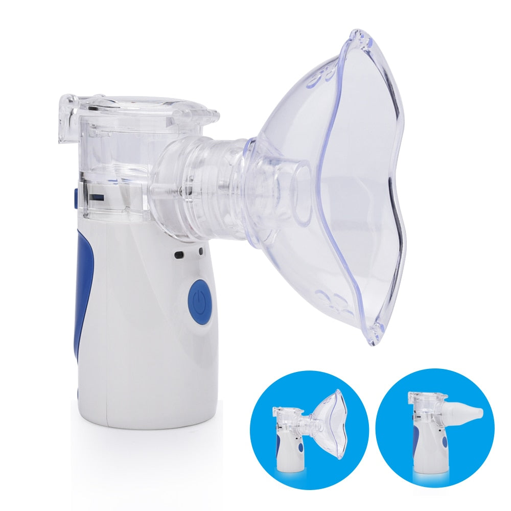 Portable Mesh Nebulizer Silent Ultrasonic Medical Steaming Inhaler USB Charging Adult Kids Respirator Humidifier Health Care - V.I.P Digital Presence