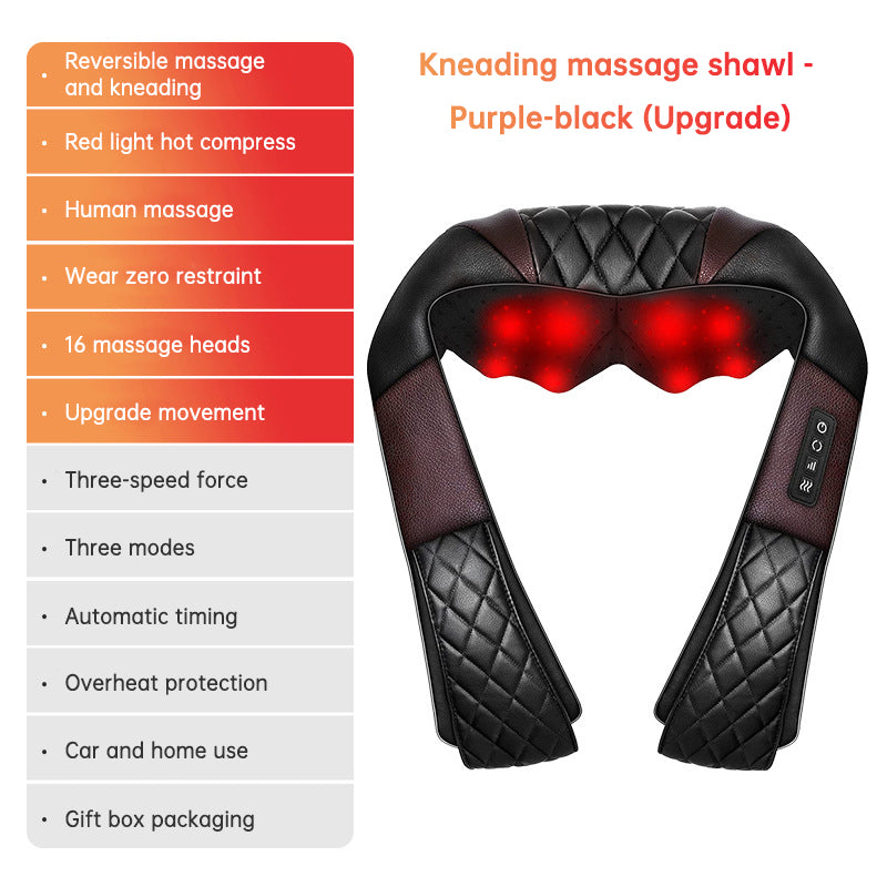Kneading massage shawl massager SKG cervical spine massager household electric waist and back hot compress massager With bag - V.I.P Digital Presence