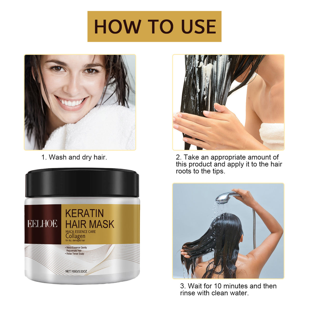 Repair Moisturizing Hair Mask Deep Moisturizing Repair Damaged Hair Dry Split Knot Hair Mask - V.I.P Digital Presence