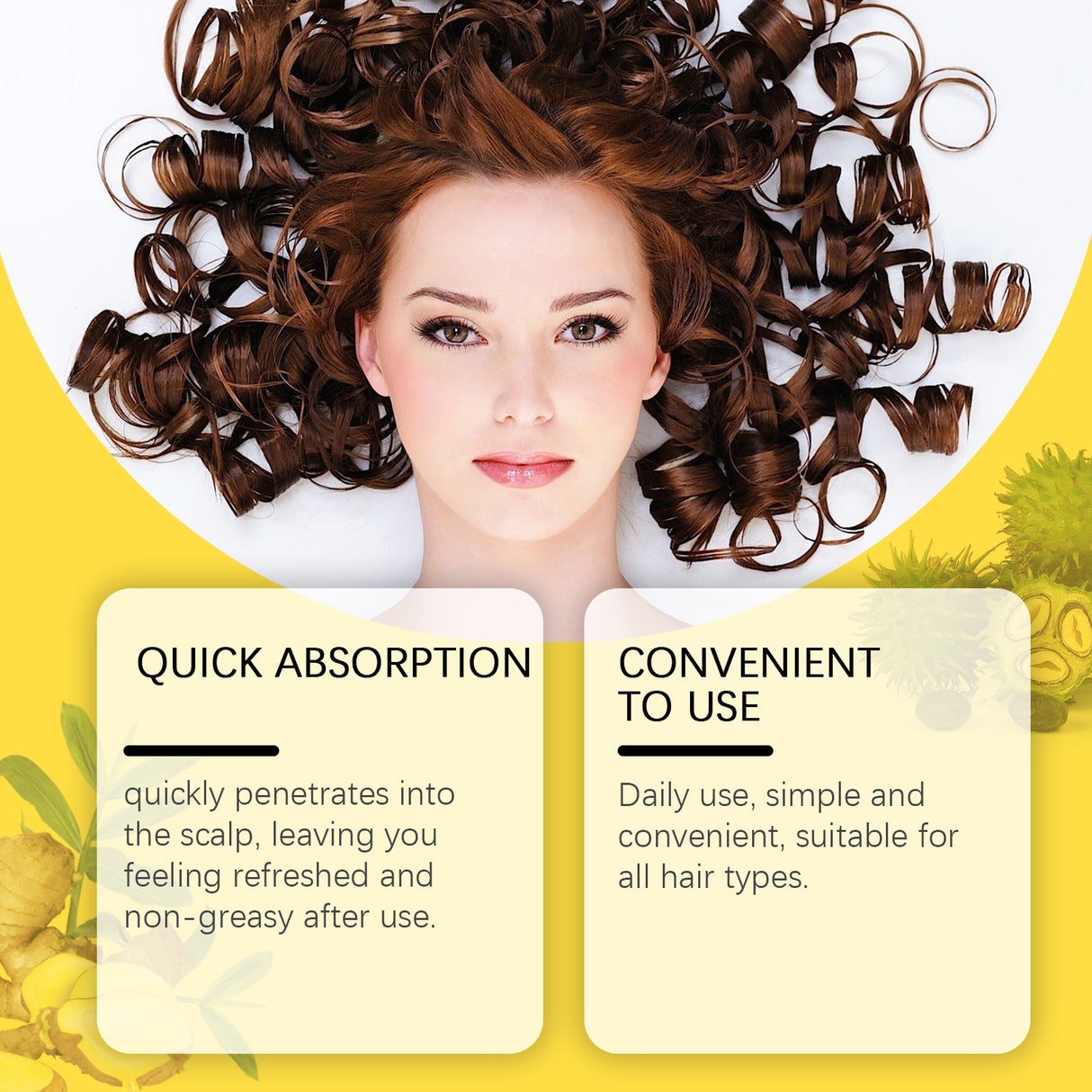 Ginger Hair Essential Oil Ginger Plant Extract Gently Nourishes And Moisturizes Hair And Scalp - V.I.P Digital Presence