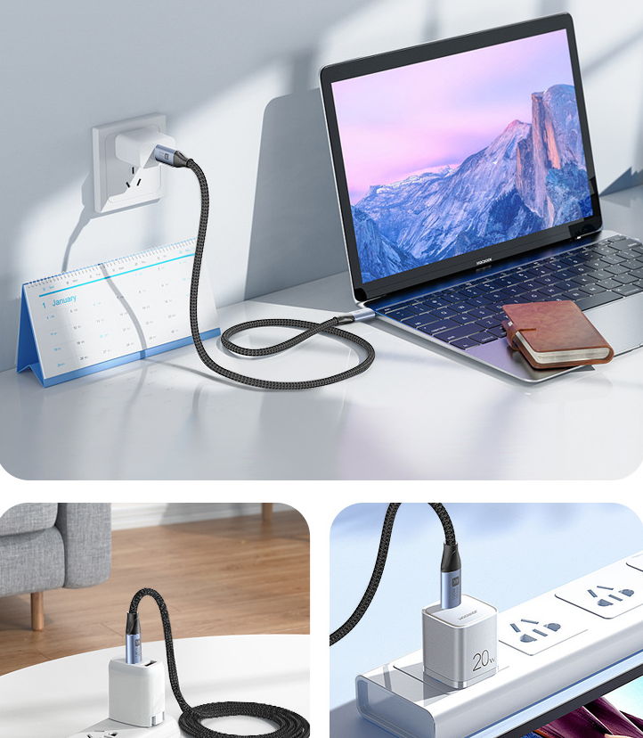 Data cable 100W mobile phone computer fast charging hard drive high-speed transmission 4k screen mirroring - V.I.P Digital Presence