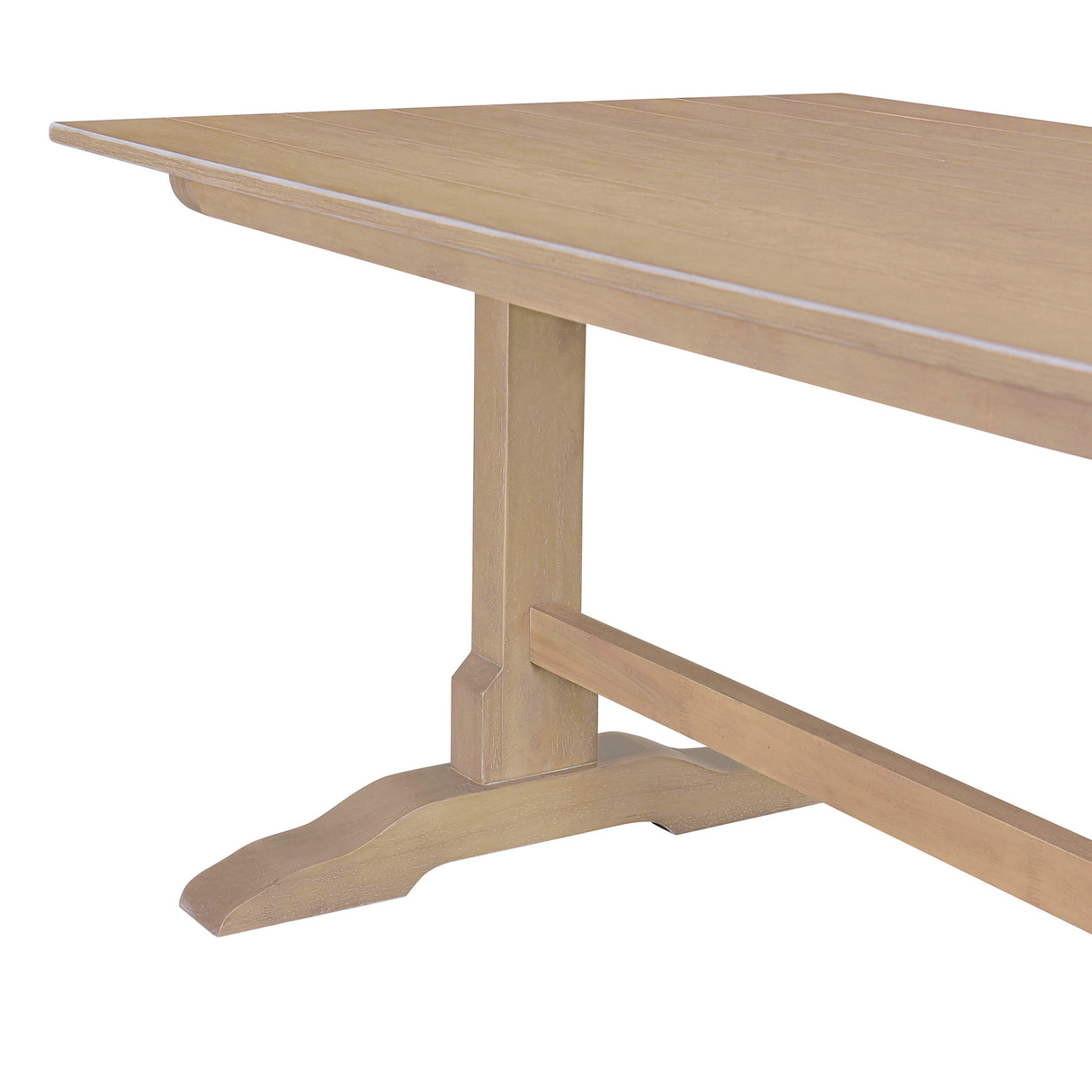 TREXM 3-piece retro dining table, rectangular stand table, and 2 4-person wooden stools (made of natural wood) - V.I.P Digital Presence