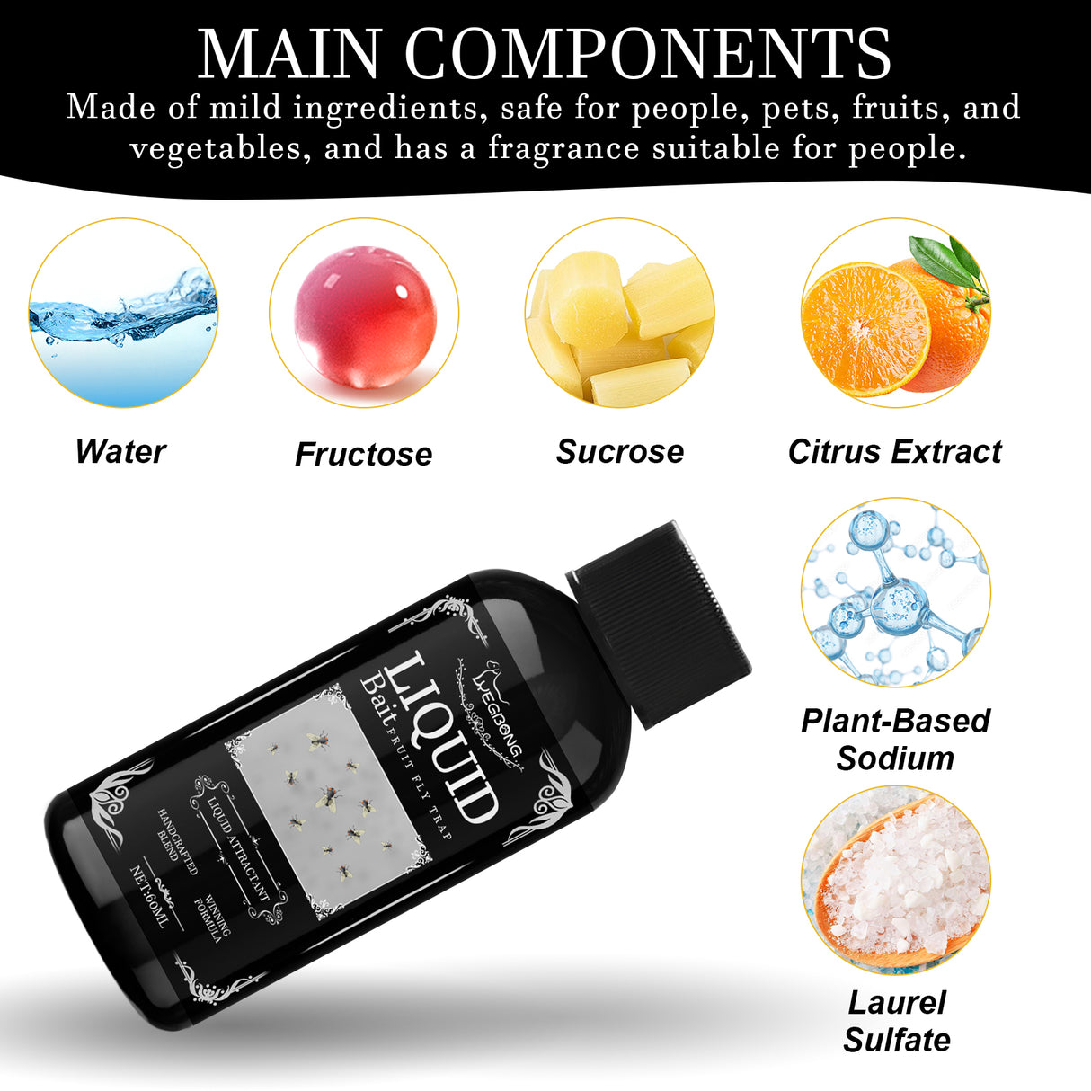 Fruit Fly Trapping Supplement Fly Mosquito Baits Living Room Kitchen Household Fly Trapping Solution - V.I.P Digital Presence