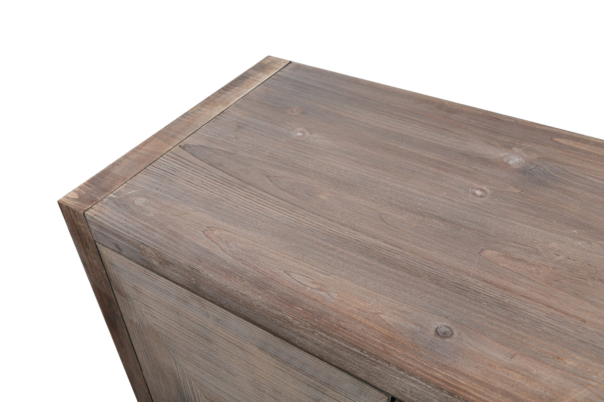 Carved Flower Door Handle, Antique Four Door Cabinet for Living Room Kitchen Hallway (Brown) - V.I.P Digital Presence